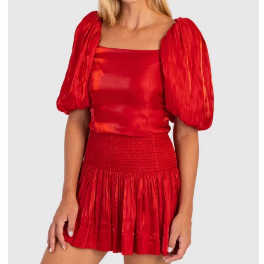Chic Red Mini Skirt for Women